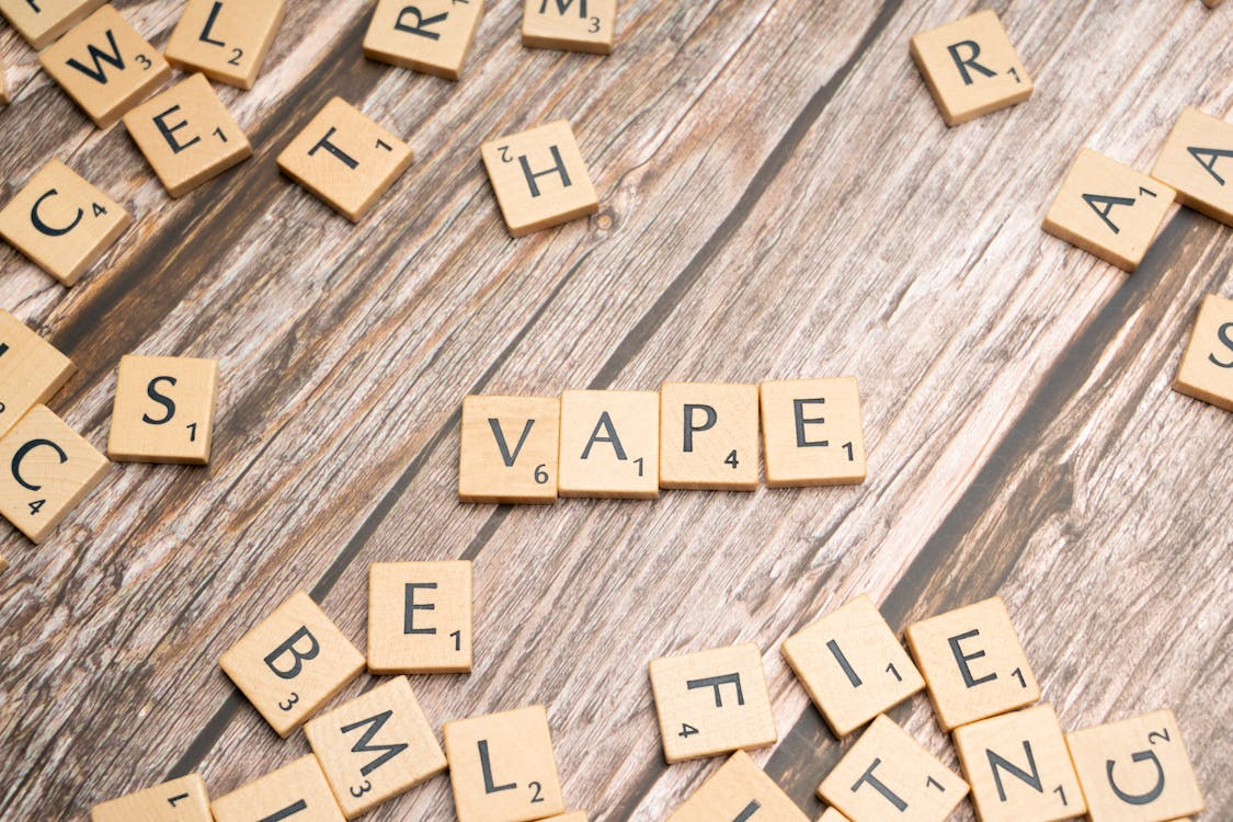 vape spelled out in letters