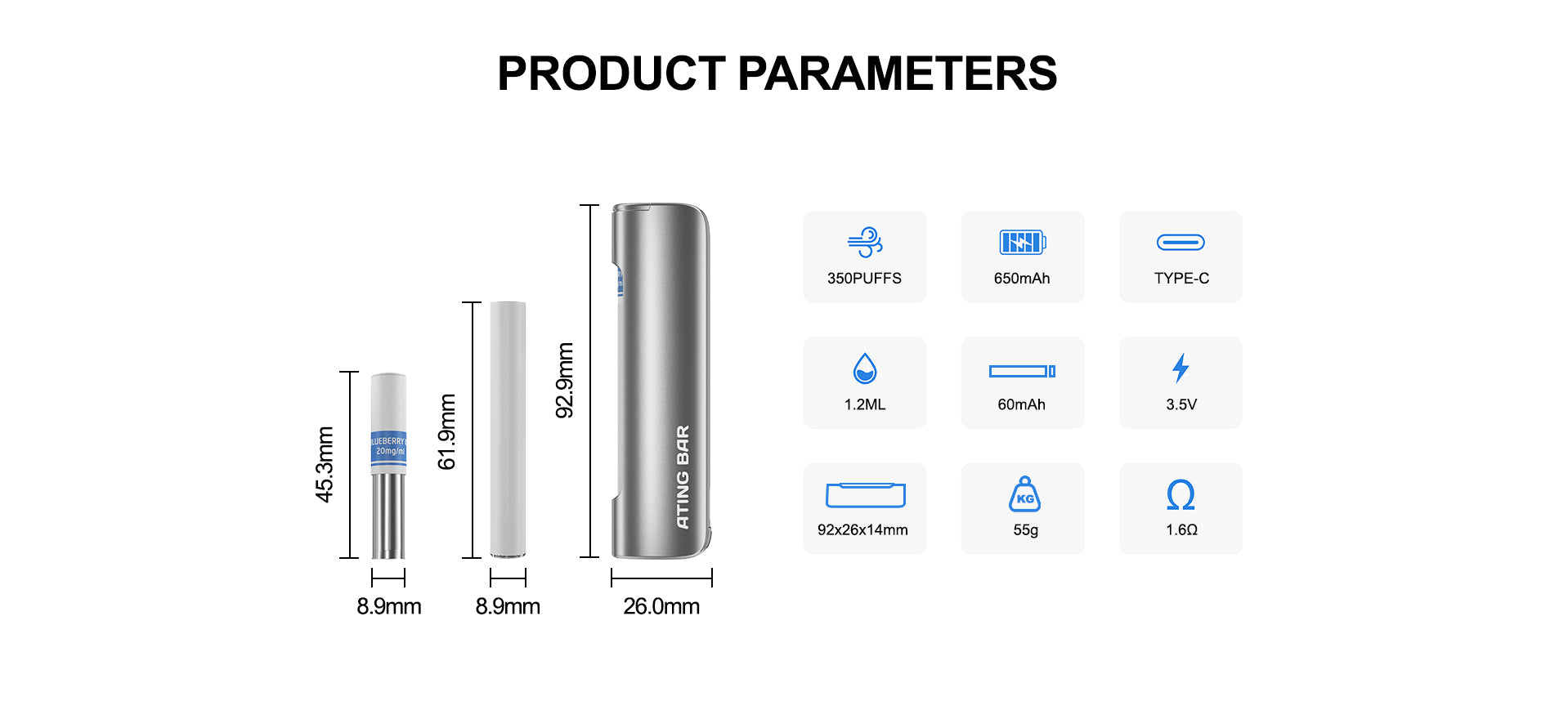 Hot-Selling-Vapes-PB10-Product-Parameters